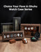 Watch Box with 12 Slots, Watch Case with Glass Lid, PU Leather Watch Holder with Velvet Pillows, Watch Storage Box for Men and Women, Gift Idea for Birthday Father'S Day Christmas