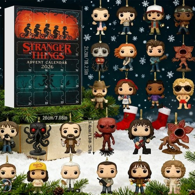Stranger Things 2026 Advent Calendar Ornaments Christmas Countdown Box Fan Gift