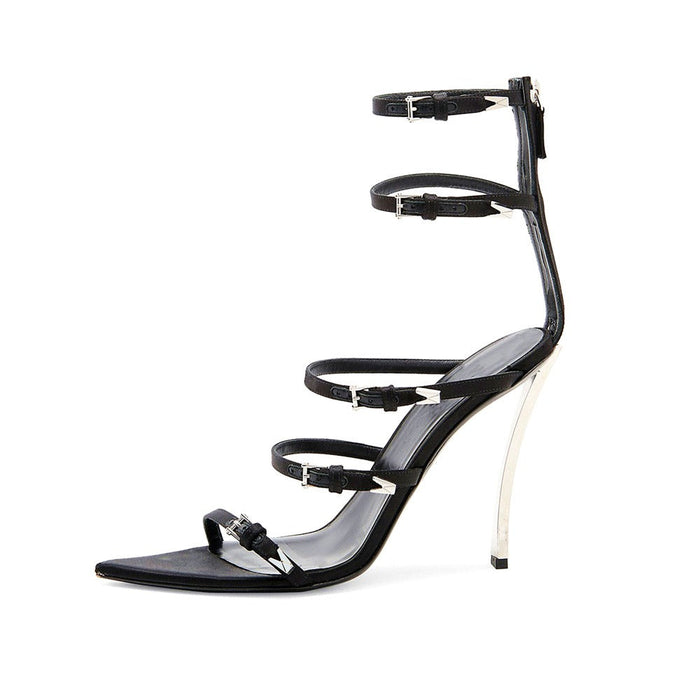 High Heeled Pointed Roman Sandals