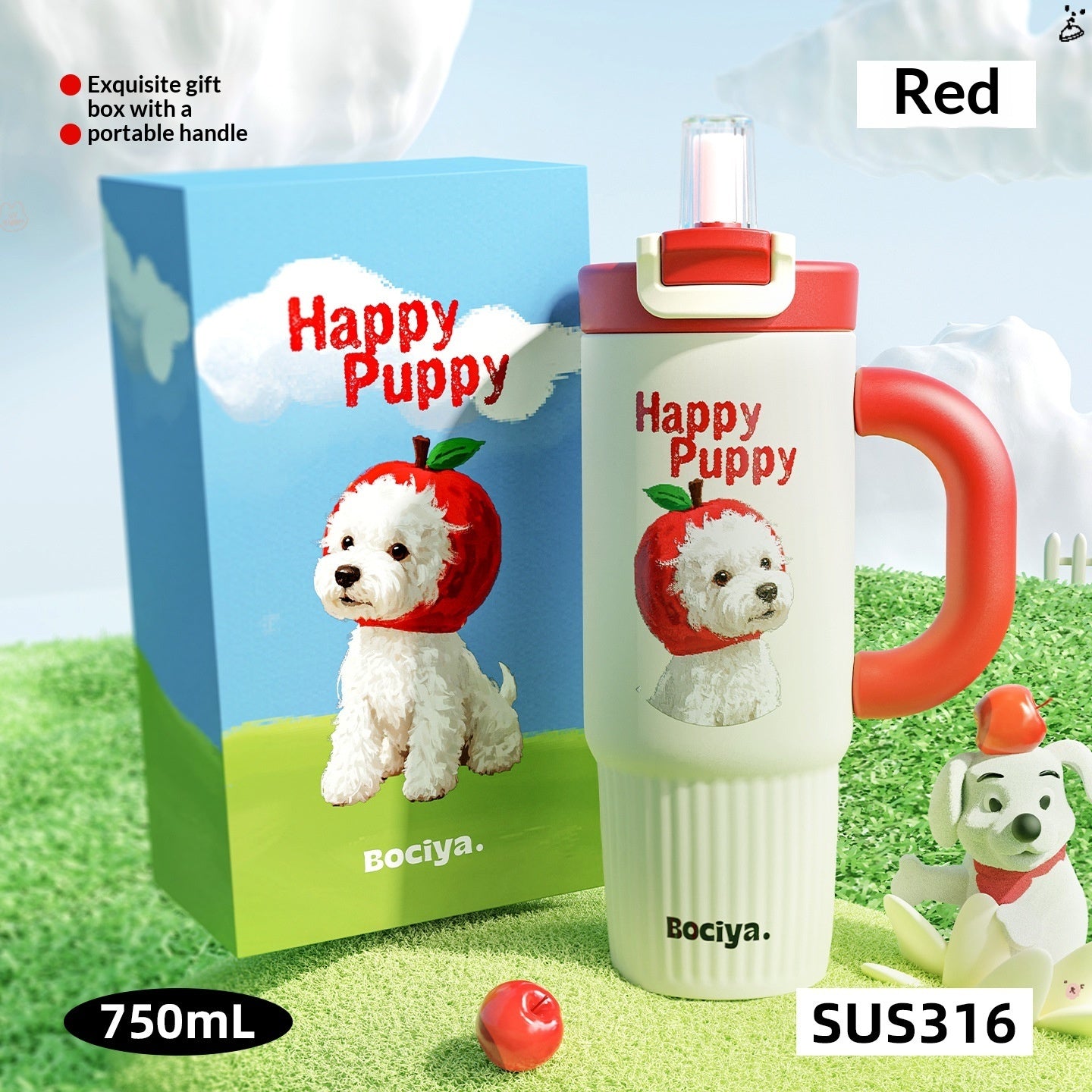 Big Mac Style Straw-top Thermos Large Capacity And Stylish Design