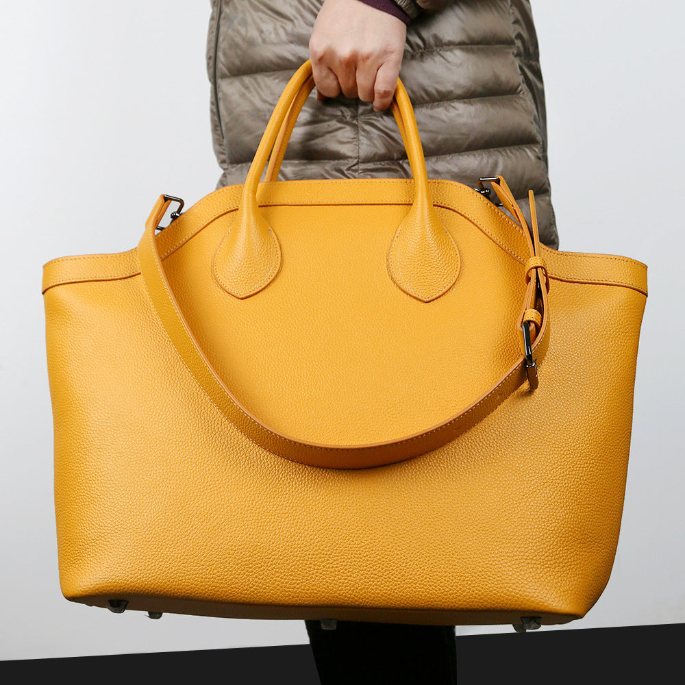 Stylish Large Capacity Leather One Shoulder Wing Tote Bag