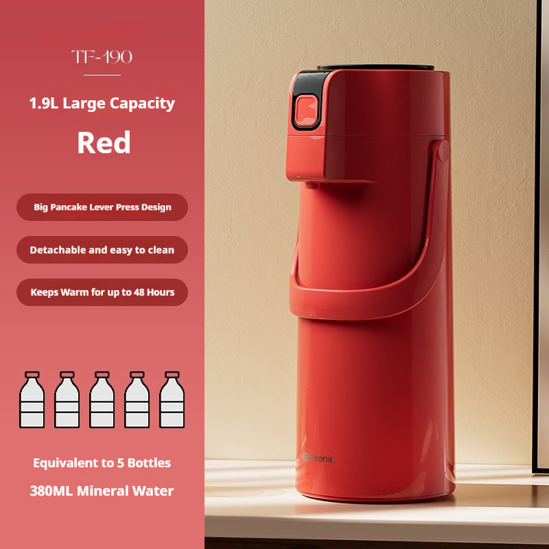 Card And Chess Room Pneumatic Thermal Carafe Household Hot Water Bottle