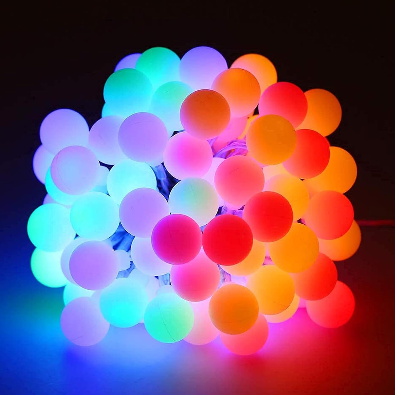 Fairy Lights Plug in 120 Leds, 12M/39Ft Globe String Lights Mains Powered