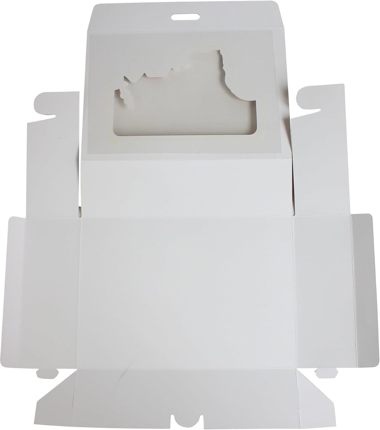 Pack of 12 Christmas Gift Boxes with Clear Window 18X13X5 Cm