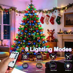 Christmas Tree Lights 2M X 12 Strands, LED Fairy Lights Multicolor