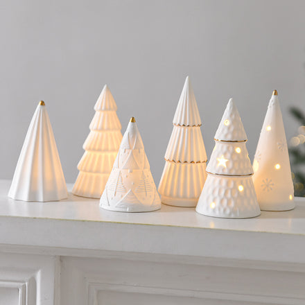 Desktop Christmas Tree Ornament With A White Night Light Decoration