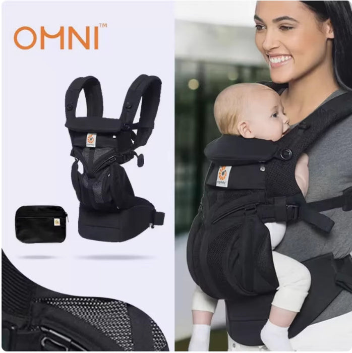Ergonomic Omni 360 All-Position Baby Carrier for Newborn to Toddler with Lumbar Support (7-45 Pounds) Ideal for Hands-Free