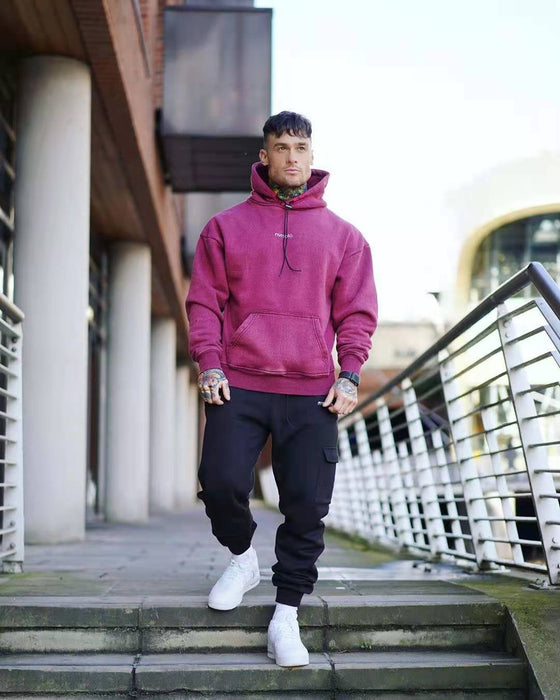 Men's autumn loose hooded sweater suit