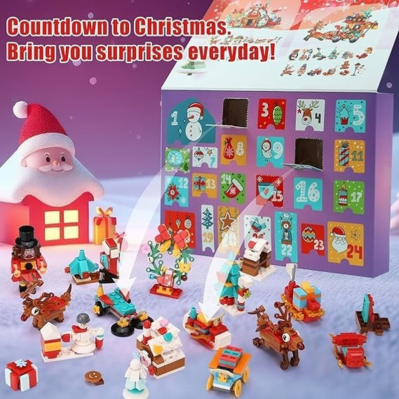 XMAS Advent Calendar Building Blocks Toy Mini Builds