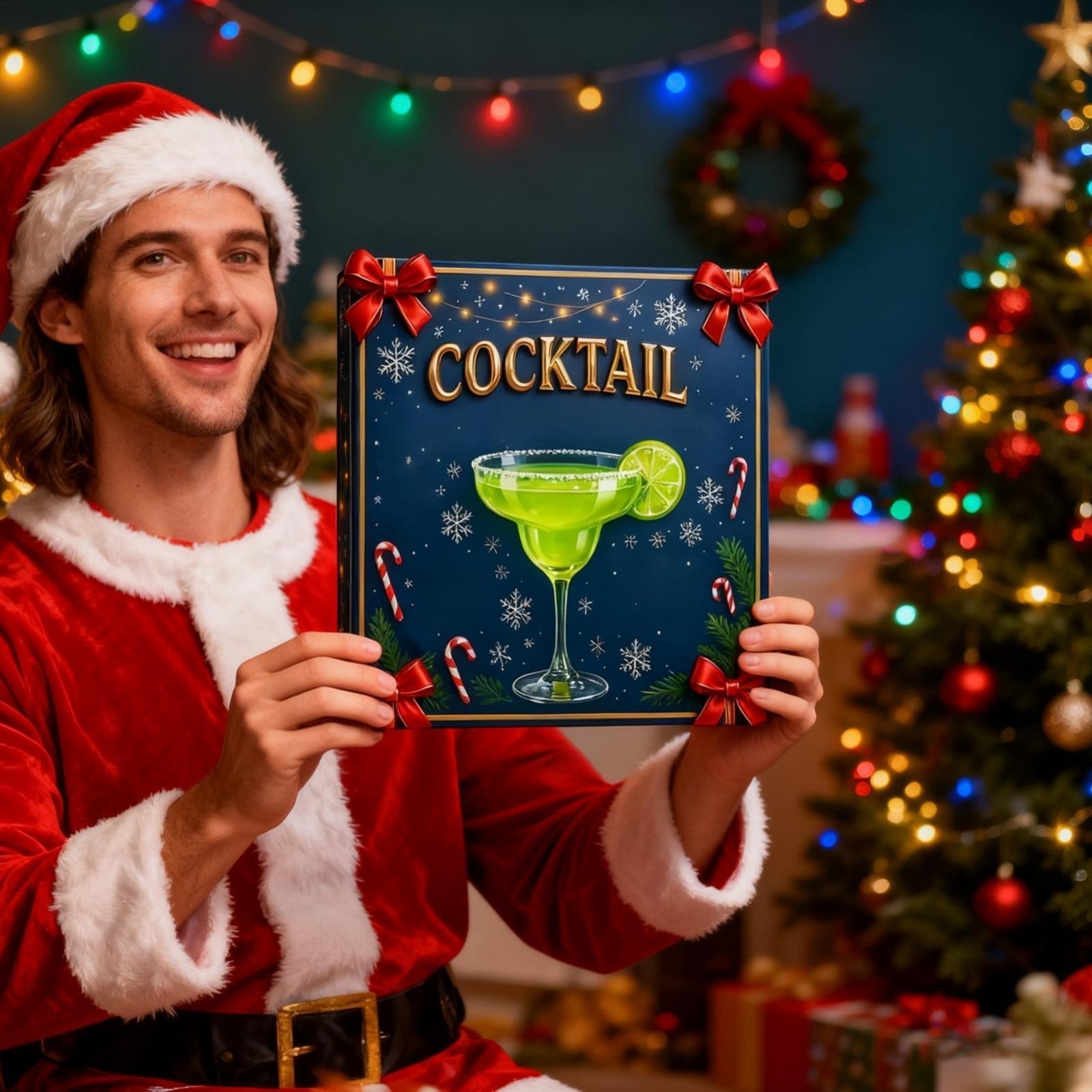 2026 Cocktail Advent Calendar, 24 Days Christmas Countdown Calendar with 24 Mini