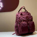 Fashion Woman Backpack Waterproof Nylon Soft Handle Solid Multi-Pocket Travel Zipper Feminina School Bags Laptop Backpack