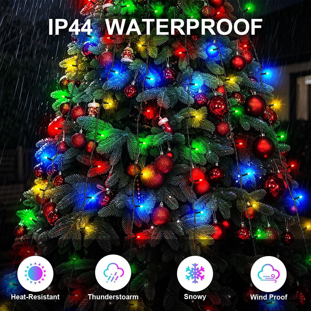 Christmas Tree Lights 2M X 12 Strands, LED Fairy Lights Multicolor