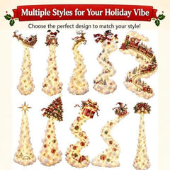 Christmas Magic Trail Wall Light, LED Cascading Christmas Wall Decor，F