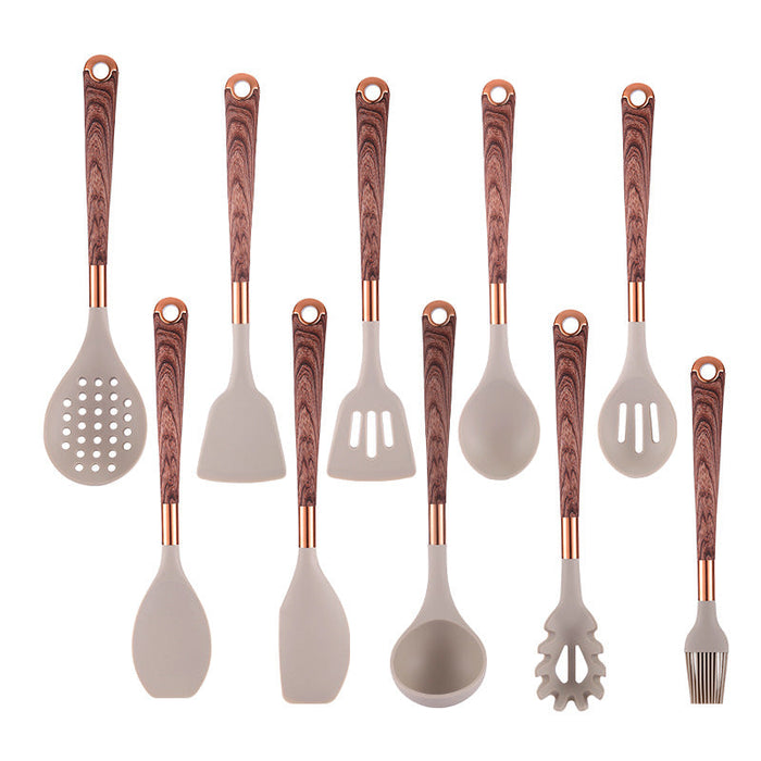 10 Pieces Kitchen Tools Set Wooden