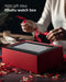 Watch Box with 12 Slots, Watch Case with Glass Lid, PU Leather Watch Holder with Velvet Pillows, Watch Storage Box for Men and Women, Gift Idea for Birthday Father'S Day Christmas