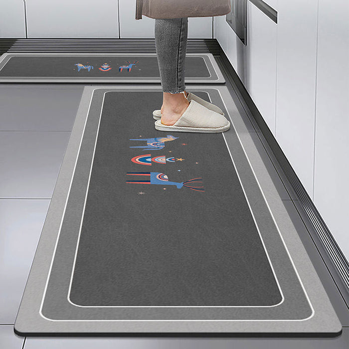 Diatom Ooze Kitchen Mat Non-slip Absorbent