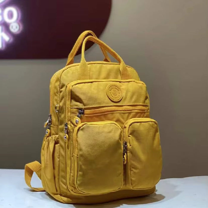 Fashion Woman Backpack Waterproof Nylon Soft Handle Solid Multi-Pocket Travel Zipper Feminina School Bags Laptop Backpack
