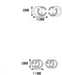 925 Sterling Silver Korean Sparkling Crystal English Letter Double C Stud Earrings Women Girl Sweet Jewelry-Silver