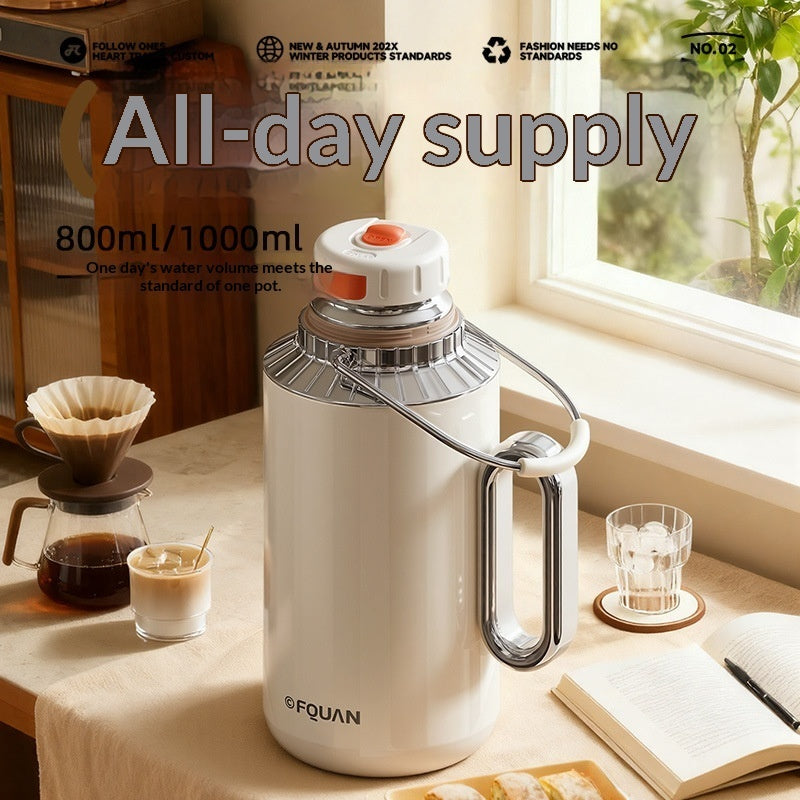 316 Stainless Steel Insulated Mug With Handle Design