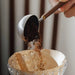25Ml Wooden Handle Stainless Steel Coffee Scoop Tablespoon Measuring Spoon Walnut Wood Long Handle Coffee Spoons Cafe Decoration