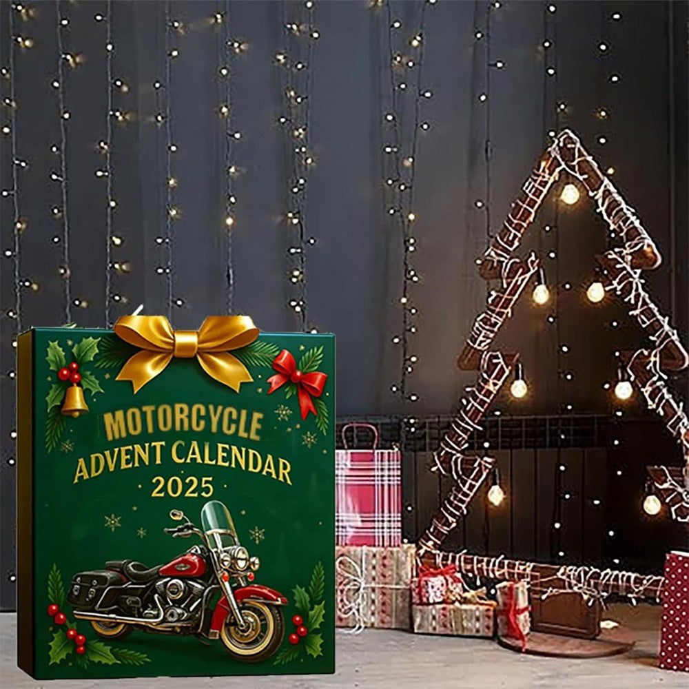 Motorcycle Theme Advent Blind Collectible Calendar 2025 Countdown Sets 24 Hangs