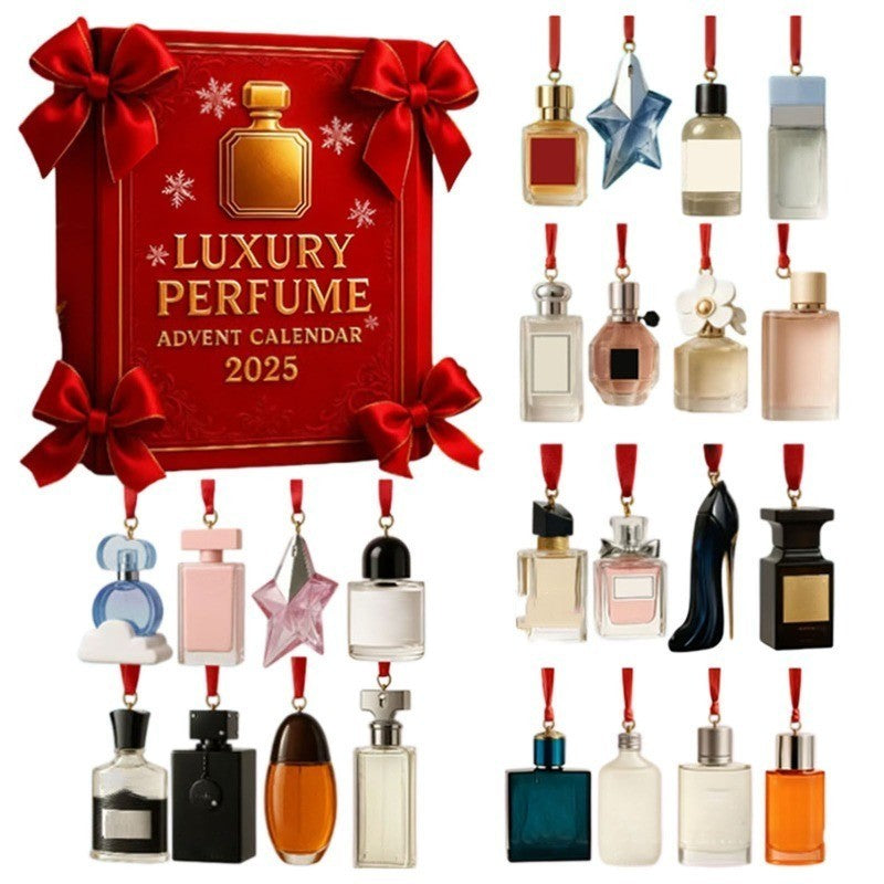 2026 Luxury Perfume Advent Calendar,24 Days Acrylic Perfume Countdown Gifts