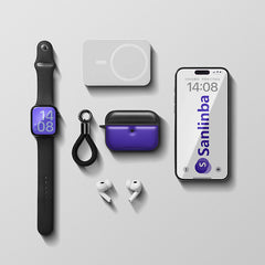 Simple Color-Block Earphone Case