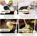 Kitchen Utensils Set, 6 Pcs Silicone White Cooking Utensils Include Ladle Turner Spoon Pasta Server, Heat Resistant Kitchen Tools with Stainless Steel Handle, Non-Stick Cookware Friendly