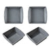 1/4Pcs Silicone Square Cake Plate Non-Stick Brownie Pot with Anti-Slip Handle Oven and Air Fryer Safe Perfect for Baking Cakes
