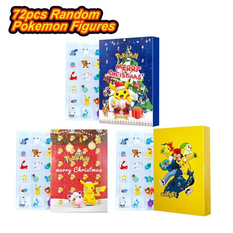 2026 Pokemon Advent Calendar Mini Figures Gift Box Pikachu Bulbasaur Christmas T