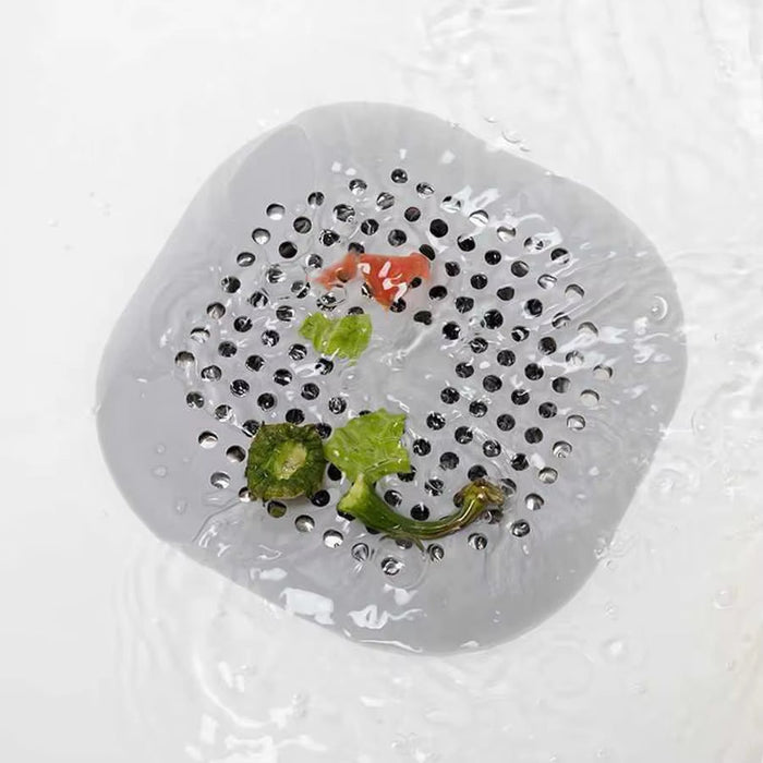Square Silicone Floor Drain Sticker Bathroom Sewer Hair Filter Drain Cover Home Bathroom Floor Drain Mat