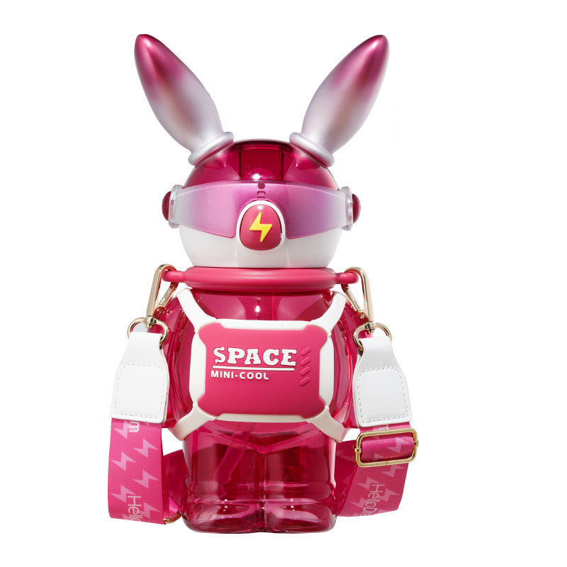 Children's Creative Lightning Rabbit Shape Large Capacity Water Bottle