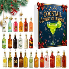 2026 Cocktail Advent Calendar, 24 Days Christmas Countdown Calendar with 24 Mini