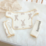 Anti-bite Towel Two Dogs Sucking Belt Baby Waist Stool Chest Pure Cotton Yarn Saliva Towel