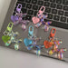 Bling Kawaii Cartoon Balloon Dog Keychain Key Ring for Women Men New Colorful Cute Bag Car Pendant Decoration Holder Accessories