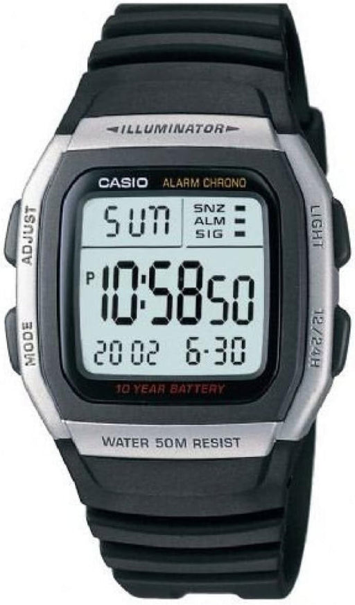 Mens Digital Quartz Watch with Plastic Strap W-96H-1AVES