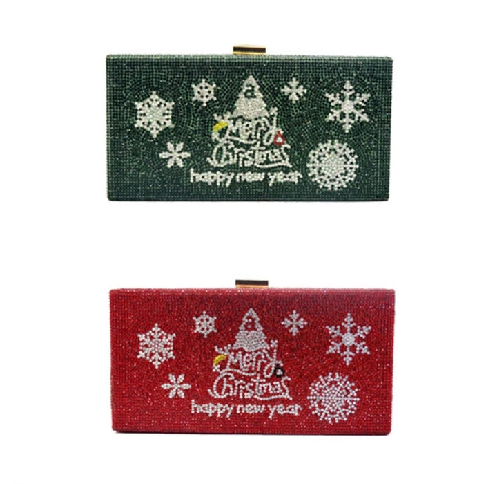 Clutch bag rhinestone christmas bag messenger bag