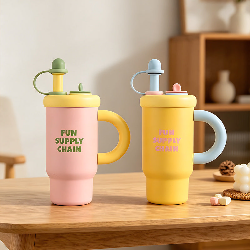 Large-capacity Insulated Mug With A Handle