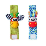 0-12 Months Baby Rattles Toys Animal Socks Wrist Strap +Rattle Baby Foot Socks Bug Wrist Strap Toddler Socks Pacifier Toys