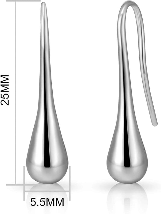 Silver Plated Teardrop Earrings