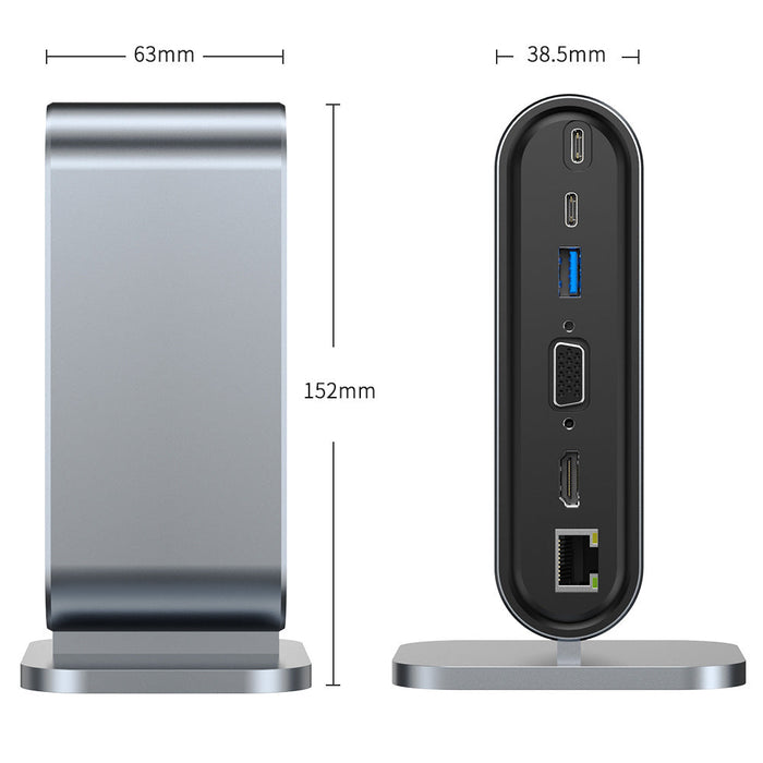 12 in one docking station Typec vertical multi interface suitable for Apple