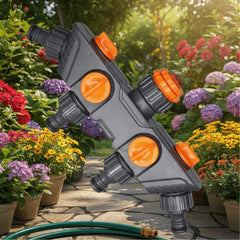 Garden Watering Faucet Four-Way Hose Splitter