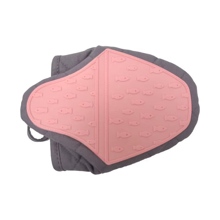 1PCS Fish Shaped Silicone anti Scald Oven Gloves Kitchen Silicone Gloves Tray Dish Holder Oven Gloves Multi-Purpose Gloves