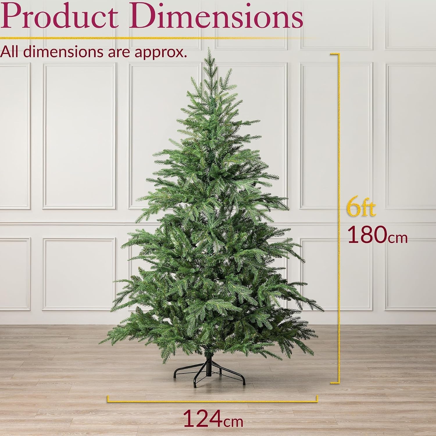 Nordmann Fir Christmas Tree, 6Ft