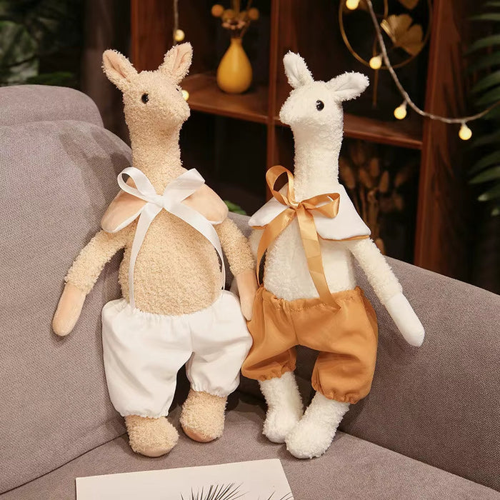 INS Kawaii Animal Baby Bedroom Accompanying Dolls Cute Giraffe Plush Toys for Children Stuffed Alpaca Doll for Kids Comfort Toys