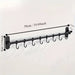 1 Piece Kitchen Facilities Storage Kitchen Pot Cover Knives and Other Kitchen Supplies Wall-Mounted Closet Rack with Hooks