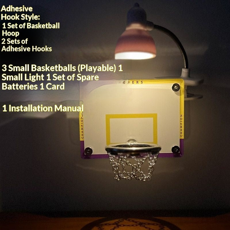 Basketball Hoop Mini Shooting Basket Night Light