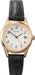 Womens 27Mm Robinson Analogue 3 Hand Classic Quartz Watch Gold Case with White Dial Date Window and Black Leather Strap 30M Water Resistant