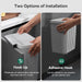 Kitchen Bin Hanging Trash Can with Lid Wall-Mounted Waste Bin for Kitchen Cabinet Door under Sink Compost Bins with Sliding Cover for Cupboard, Bathroom