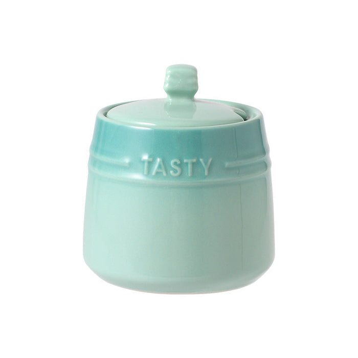 Colorful Ceramic Seasoning Jar Creative Gradient Kitchen Home